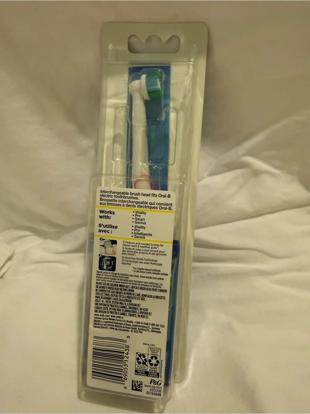 NEW Sealed Oral‑B Precision Clean Replacement Brush Heads Lot of 5